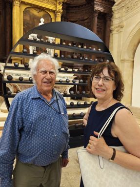 Mit Hans Silvester in seiner wunderbaren Ausstellung über Pétanque